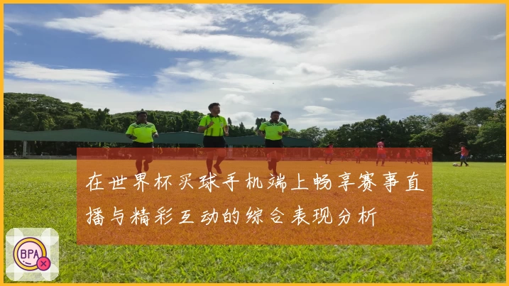 在世界杯买球手机端上畅享赛事直播与精彩互动的综合表现分析