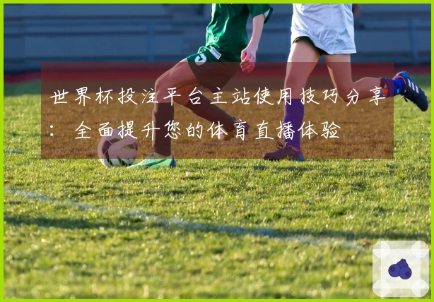 世界杯投注平台主站使用技巧分享：全面提升您的体育直播体验